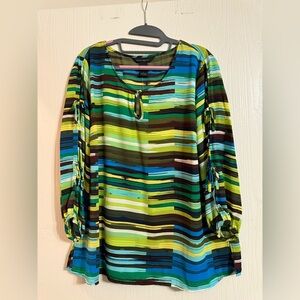 Investments Multicolor Striped Top